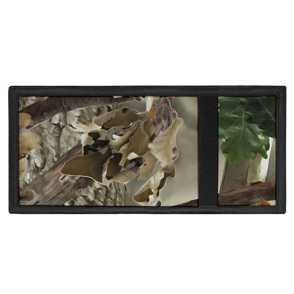 Oak Tree Hunting Camouflage Print Trifold Wallet
