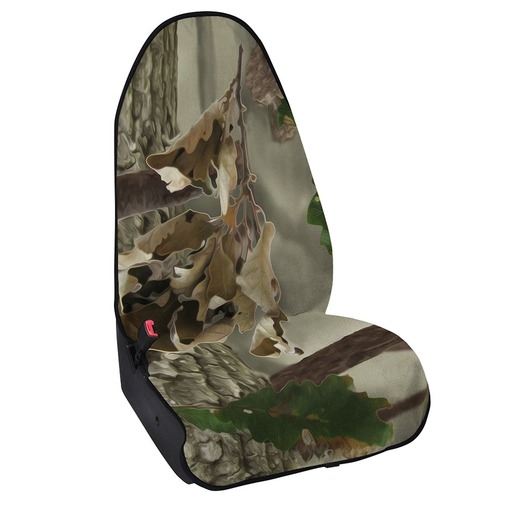 Oak Tree Hunting Camouflage Print Waterproof Car Seat Cover