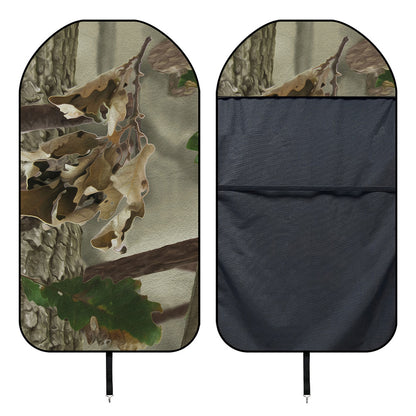 Oak Tree Hunting Camouflage Print Waterproof Car Seat Cover
