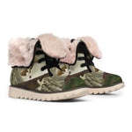 Oak Tree Hunting Camouflage Print Winter Boots