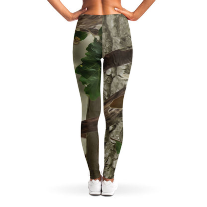 Oak Tree Hunting Camouflage Print Women's Leggings