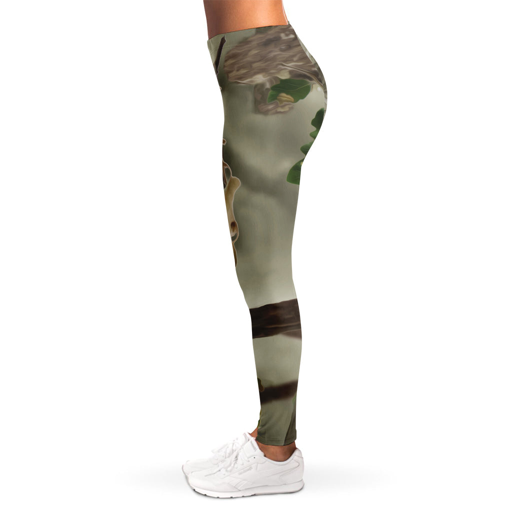 Oak Tree Hunting Camouflage Print Women's Leggings