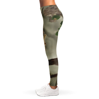Oak Tree Hunting Camouflage Print Women's Leggings