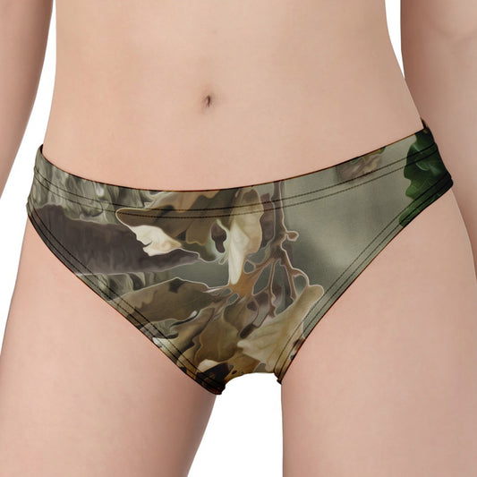 Oak Tree Hunting Camouflage Print Women's Panties