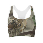 Oak Tree Hunting Camouflage Print Women's Sports Bra