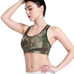 Oak Tree Hunting Camouflage Print Women's Sports Bra