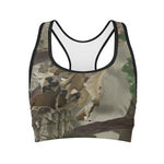 Oak Tree Hunting Camouflage Print Women's Sports Bra