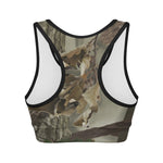 Oak Tree Hunting Camouflage Print Women's Sports Bra