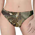 Oak Tree Hunting Camouflage Print Women's Thong
