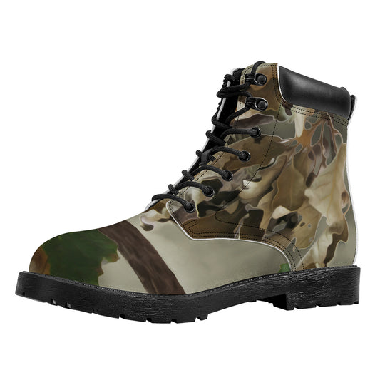 Oak Tree Hunting Camouflage Print Work Boots
