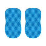 Ocean Blue Argyle Pattern Print Bar Stool Covers