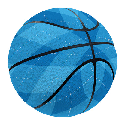 Ocean Blue Argyle Pattern Print Basketball