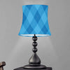 Ocean Blue Argyle Pattern Print Bell Lamp Shade