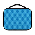 Ocean Blue Argyle Pattern Print Classic Bible Case