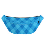 Ocean Blue Argyle Pattern Print Fanny Pack