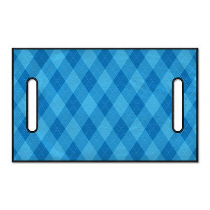 Ocean Blue Argyle Pattern Print Golf Cart Seat Cover