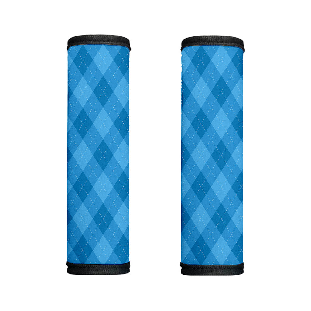 Ocean Blue Argyle Pattern Print Handle Covers