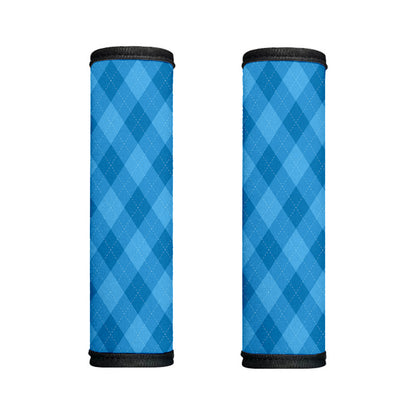 Ocean Blue Argyle Pattern Print Handle Covers