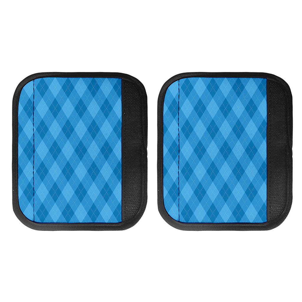 Ocean Blue Argyle Pattern Print Handle Covers