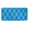 Ocean Blue Argyle Pattern Print Towel