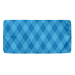 Ocean Blue Argyle Pattern Print Towel