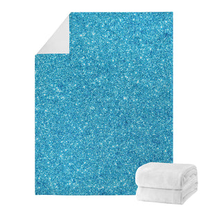 Ocean Blue (NOT Real) Glitter Print Blanket