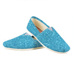Ocean Blue Glitter Artwork Print (NOT Real Glitter) Casual Shoes