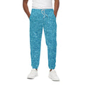 Ocean Blue (NOT Real) Glitter Print Cotton Sweatpants