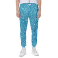 Ocean Blue (NOT Real) Glitter Print Joggers