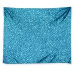 Ocean Blue Glitter Artwork Print (NOT Real Glitter) Tapestry