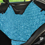 Ocean Blue (NOT Real) Glitter Print Pet Car Back Seat Cover