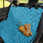 Ocean Blue (NOT Real) Glitter Print Pet Car Back Seat Cover