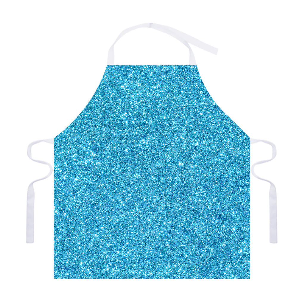 Ocean Blue (NOT Real) Glitter Print Adjustable Apron