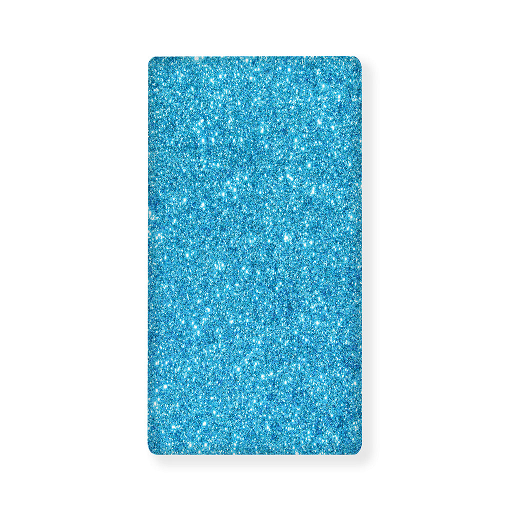 Ocean Blue (NOT Real) Glitter Print Baby Crib Sheet