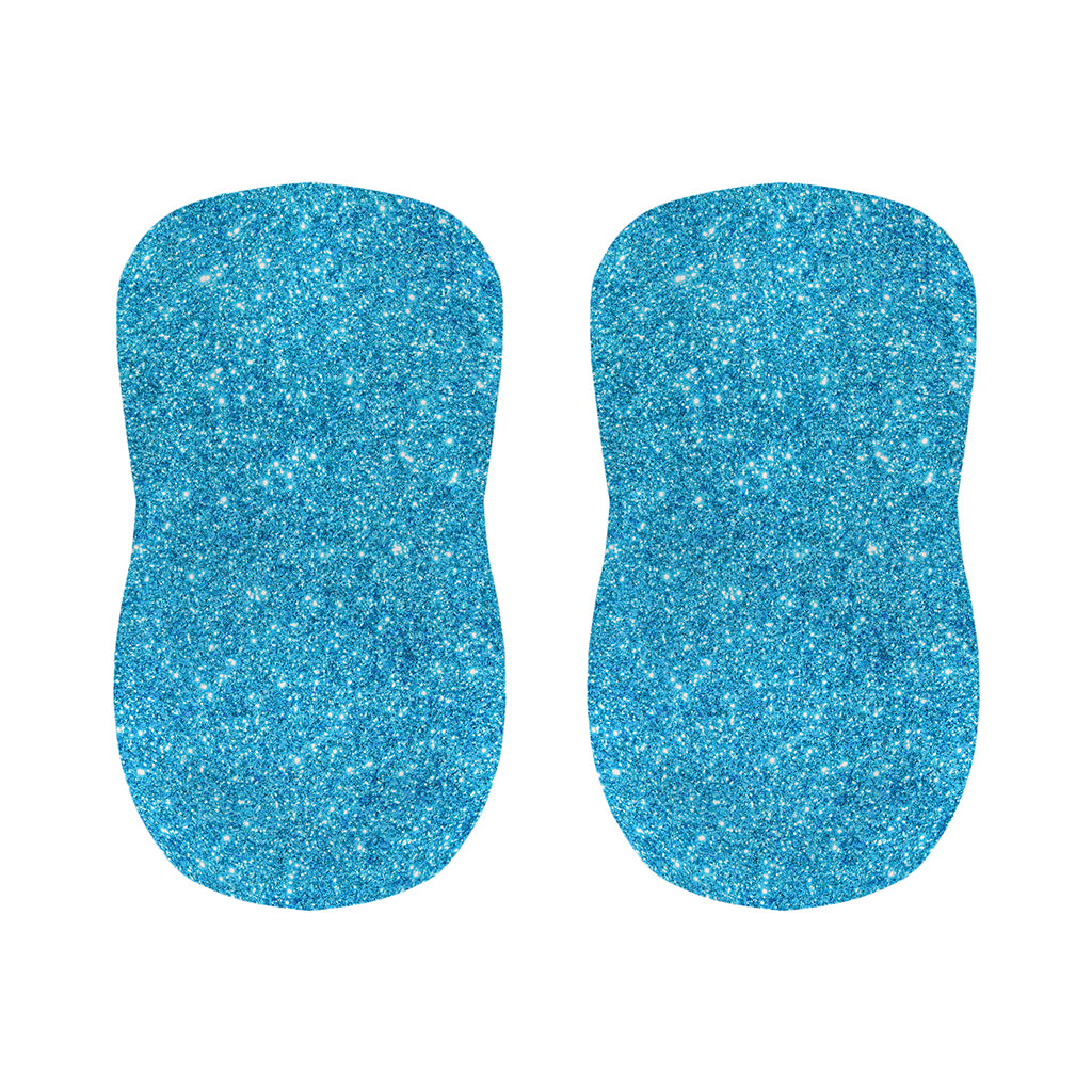 Ocean Blue (NOT Real) Glitter Print Bar Stool Covers