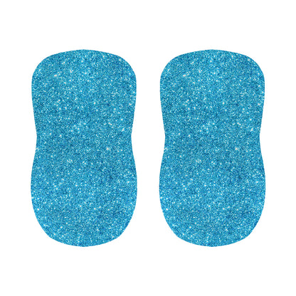 Ocean Blue (NOT Real) Glitter Print Bar Stool Covers