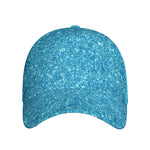 Ocean Blue (NOT Real) Glitter Print Baseball Cap