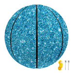 Ocean Blue (NOT Real) Glitter Print Basketball