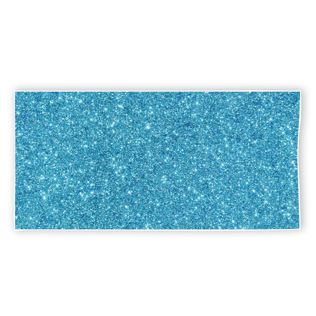 Ocean Blue (NOT Real) Glitter Print Beach Towel