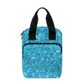 Ocean Blue (NOT Real) Glitter Print Bible Tote Bag