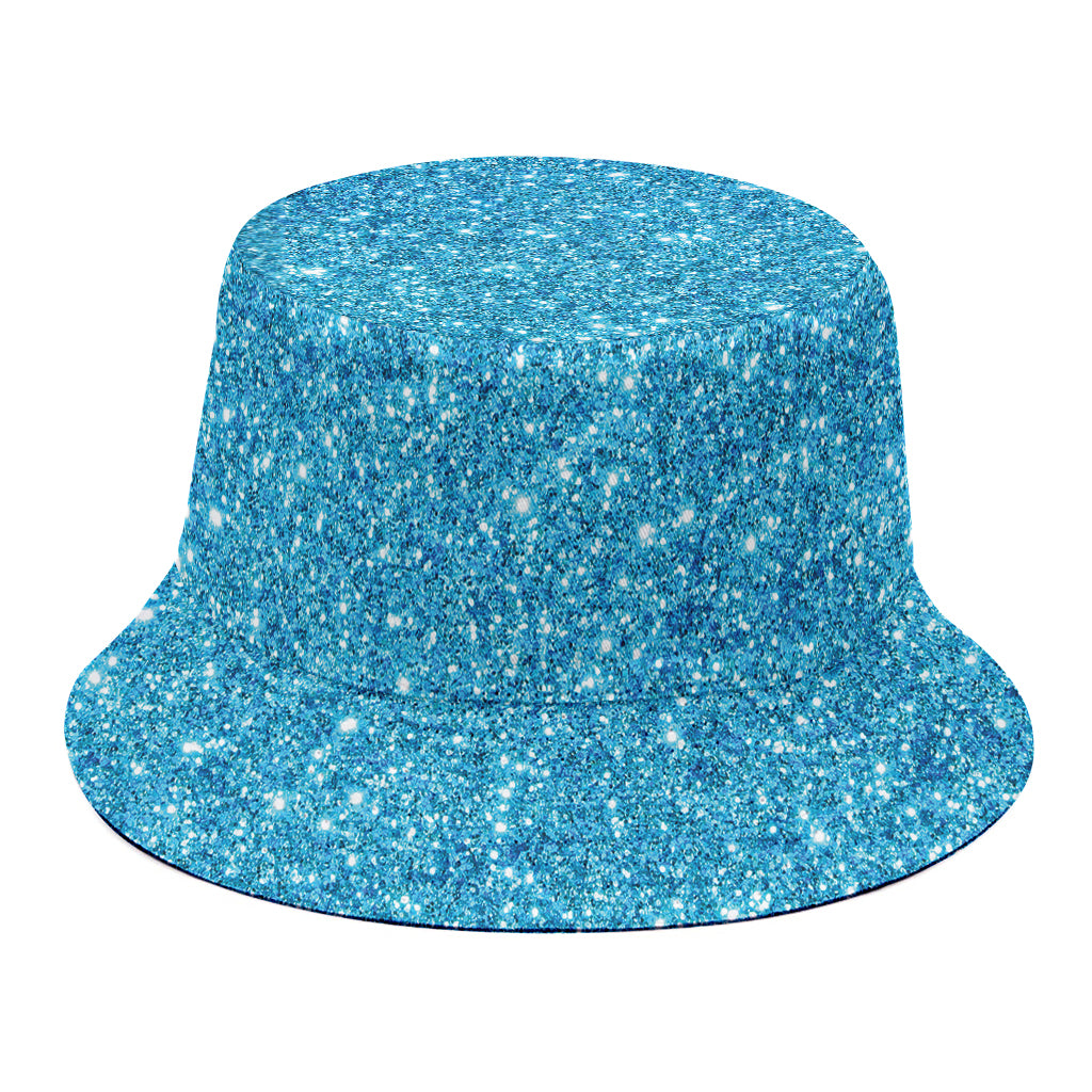 Ocean Blue (NOT Real) Glitter Print Bucket Hat