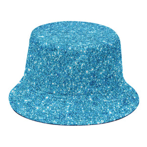 Ocean Blue (NOT Real) Glitter Print Bucket Hat