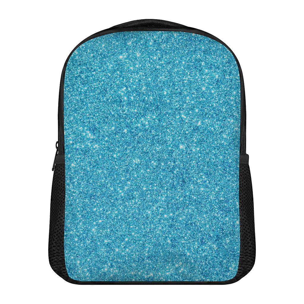 Ocean Blue (NOT Real) Glitter Print Casual Backpack