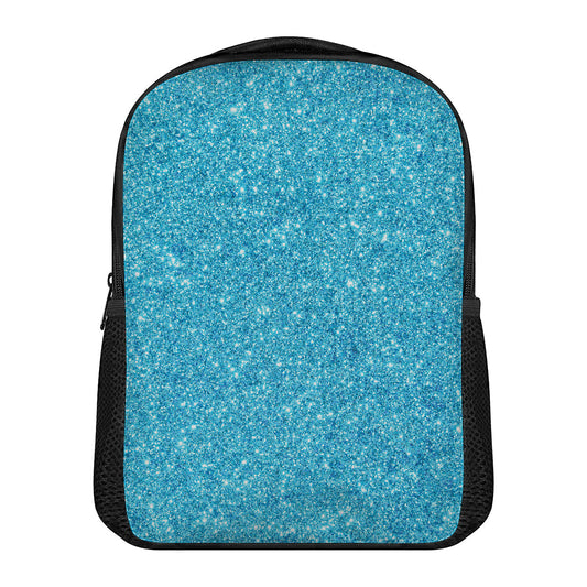 Ocean Blue (NOT Real) Glitter Print Casual Backpack