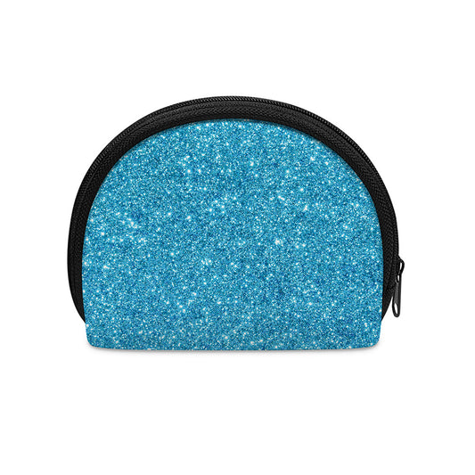 Ocean Blue (NOT Real) Glitter Print Coin Purse
