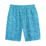 Ocean Blue (NOT Real) Glitter Print Cotton Shorts