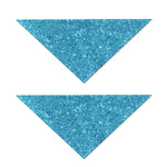 Ocean Blue (NOT Real) Glitter Print Dog Bandana