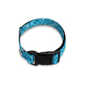 Ocean Blue (NOT Real) Glitter Print Dog Collar