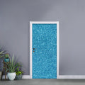 Ocean Blue (NOT Real) Glitter Print Door Sticker