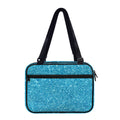 Ocean Blue (NOT Real) Glitter Print Double Strap Bible Bag